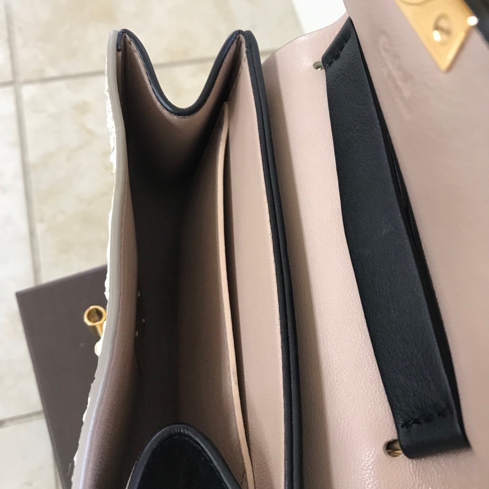 Black Python Chloe Shoulder Bag - image 3